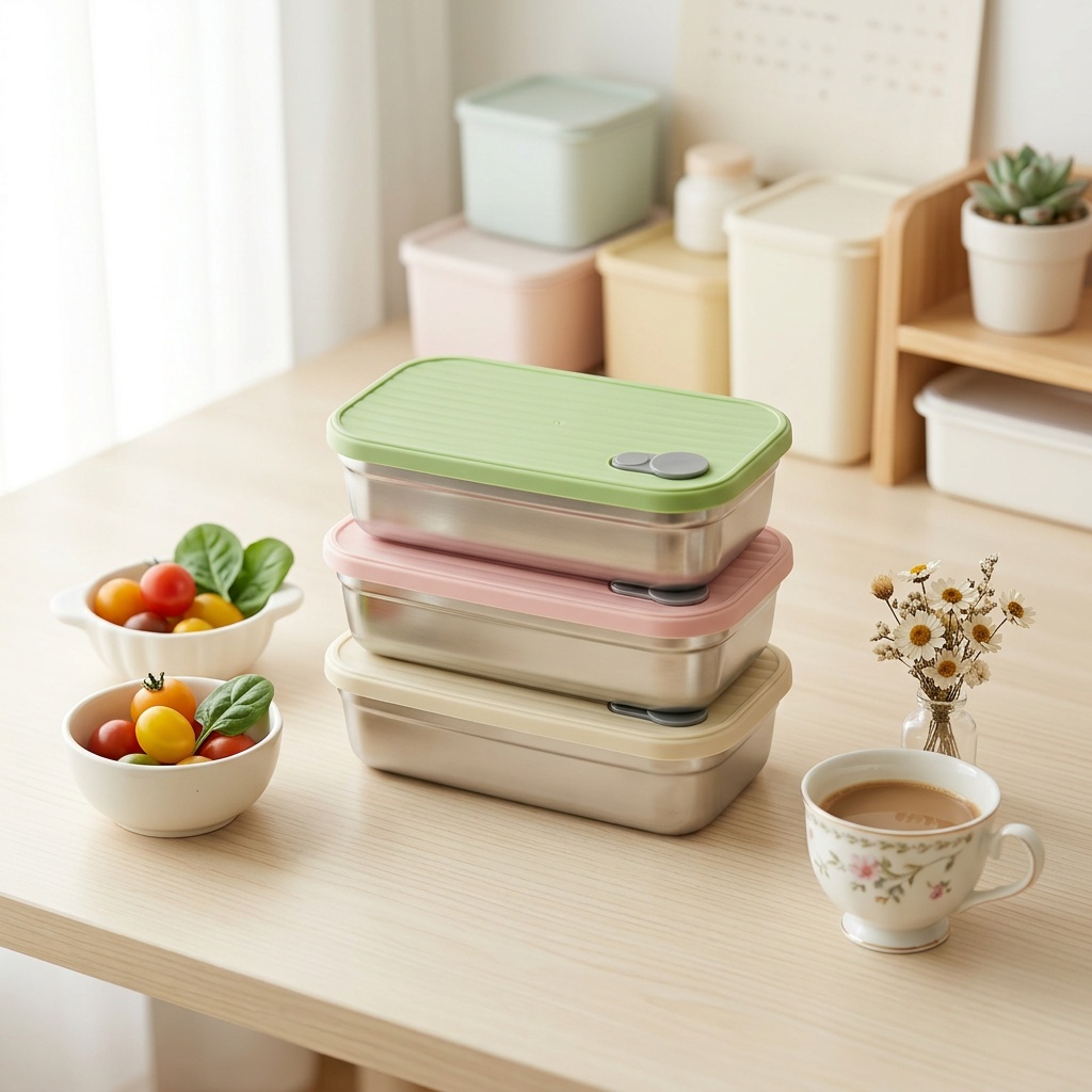 Meal Prep Containers - RVS Bento Box Metalen Lunchbox Magnetronbestendige