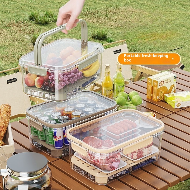 Salad Container Jar - Draagbare lunchbox Lekvrije voedselopslagcontainer met handvat