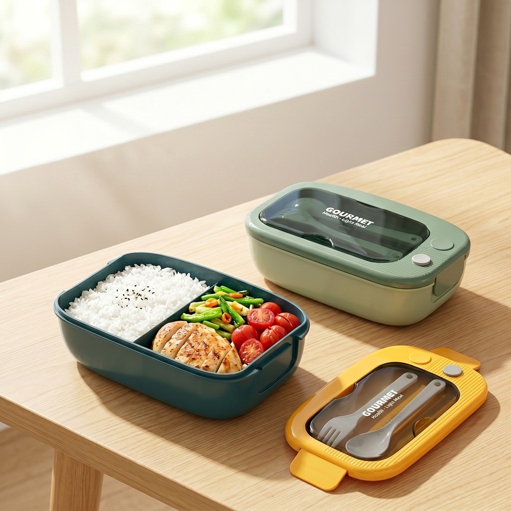 Meal Prep Containers - Microgolfbestendige plastic bento box met 2
