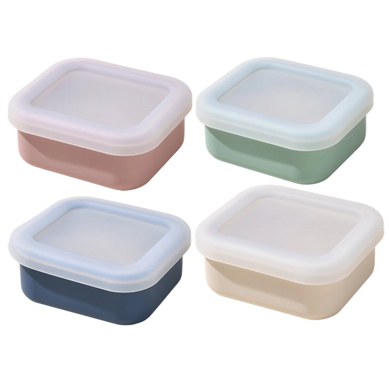 Meal Prep Containers - AB33-4-Pack siliconen vriesvormpjes met deksels voor