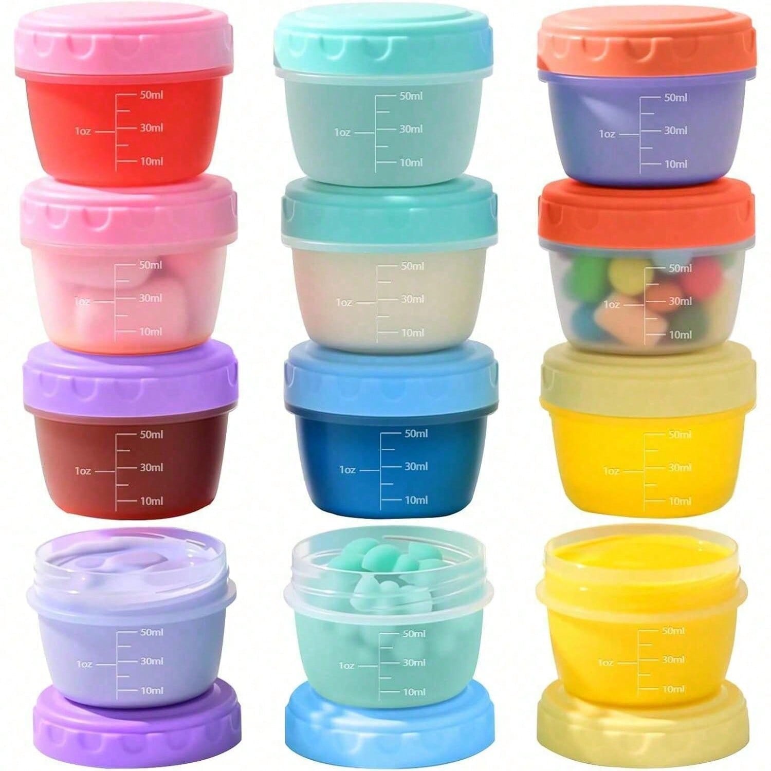 Salad Container Jar - 1-6 Pack 2,7 OZ Saladedressingcontainer om