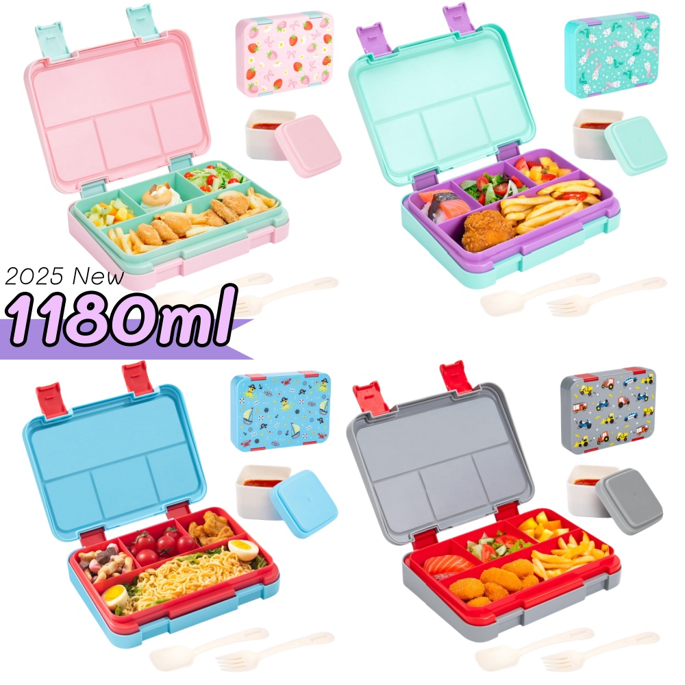 Meal Prep Containers - 40oz Cartoon Patroon Bento Lunchbox Set