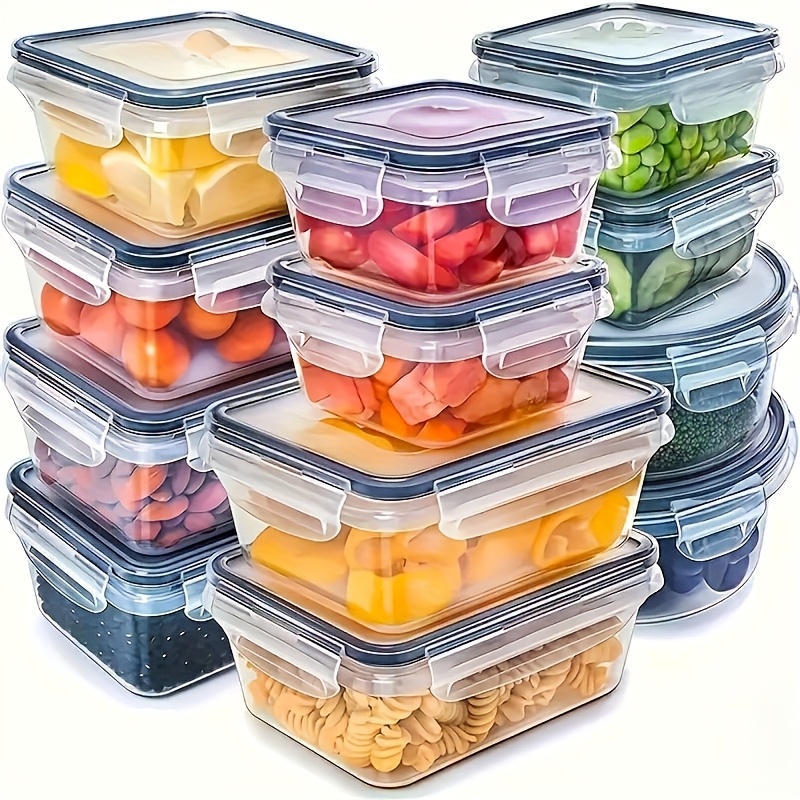 Meal Prep Containers Xl - 4-delige set voedselbewaarcontainers met deksels, luchtdicht