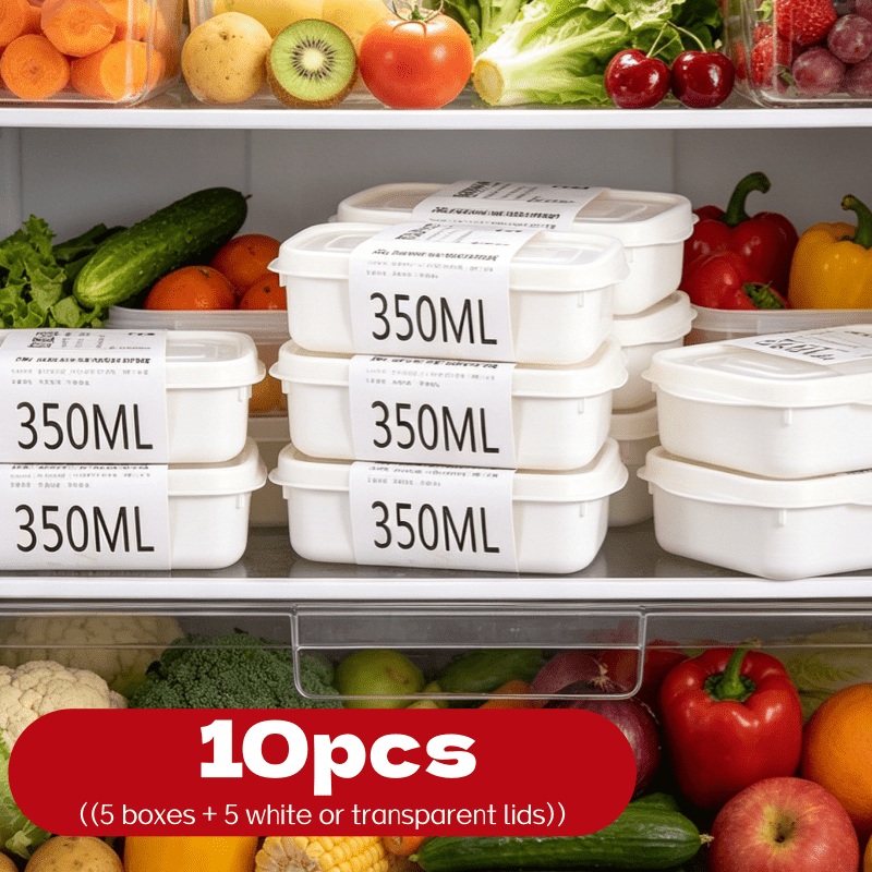 Meal Prep Containers - 10-delige herbruikbare stapelbare voedselbewaarbox set, 5