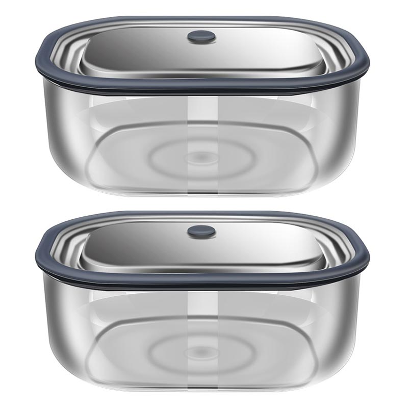 Meal Prep Glass Containers - Hoge Borosilicaatglas Rechthoek Lunchbox Magnetron Verwarming
