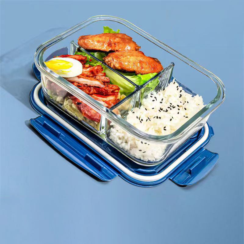 Meal Prep Glass Containers - Nieuwe stijl lunchbox glas 1050 ml