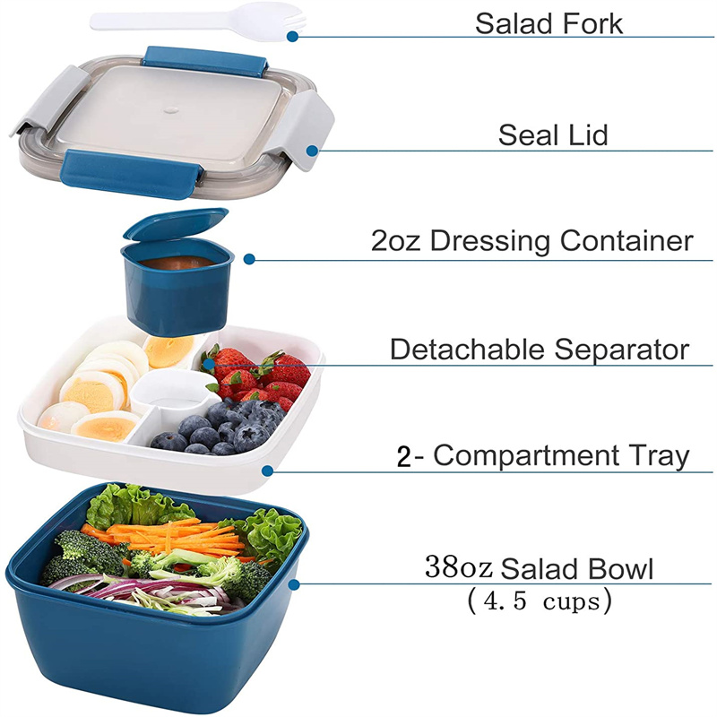 Draagbare salade-lunchcontaine - Salad Container Jar recensie en prijs
