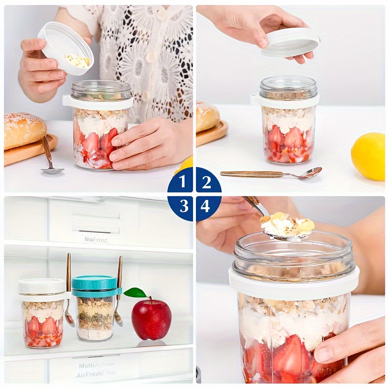 1 st/2 stks Glazen Havermout B - Salad Container Jar recensie en prijs