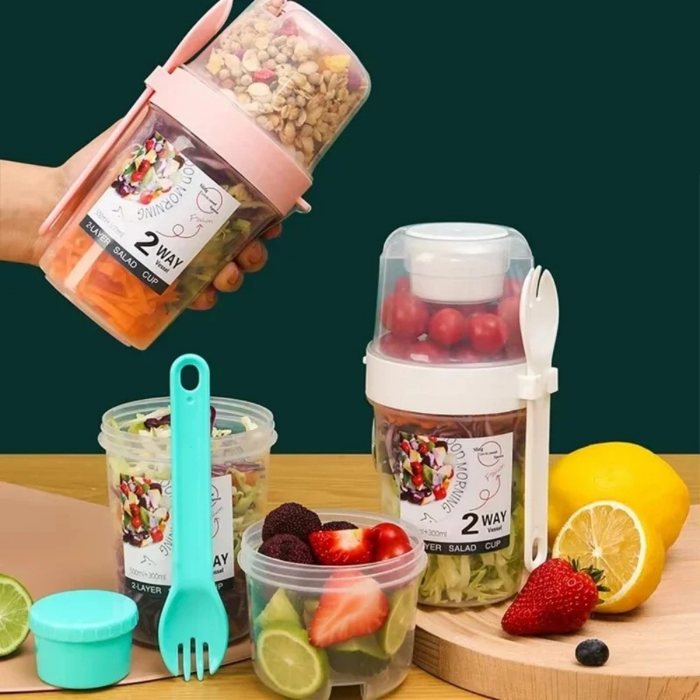 Draagbare Salade Cup Ontbijt C - Salad Container Jar recensie en prijs
