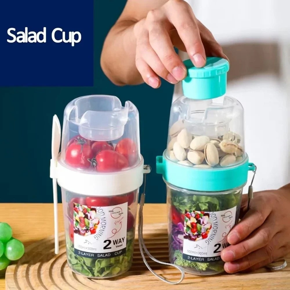 Draagbare Salade Cup Ontbijt C - Salad Container Jar recensie en prijs