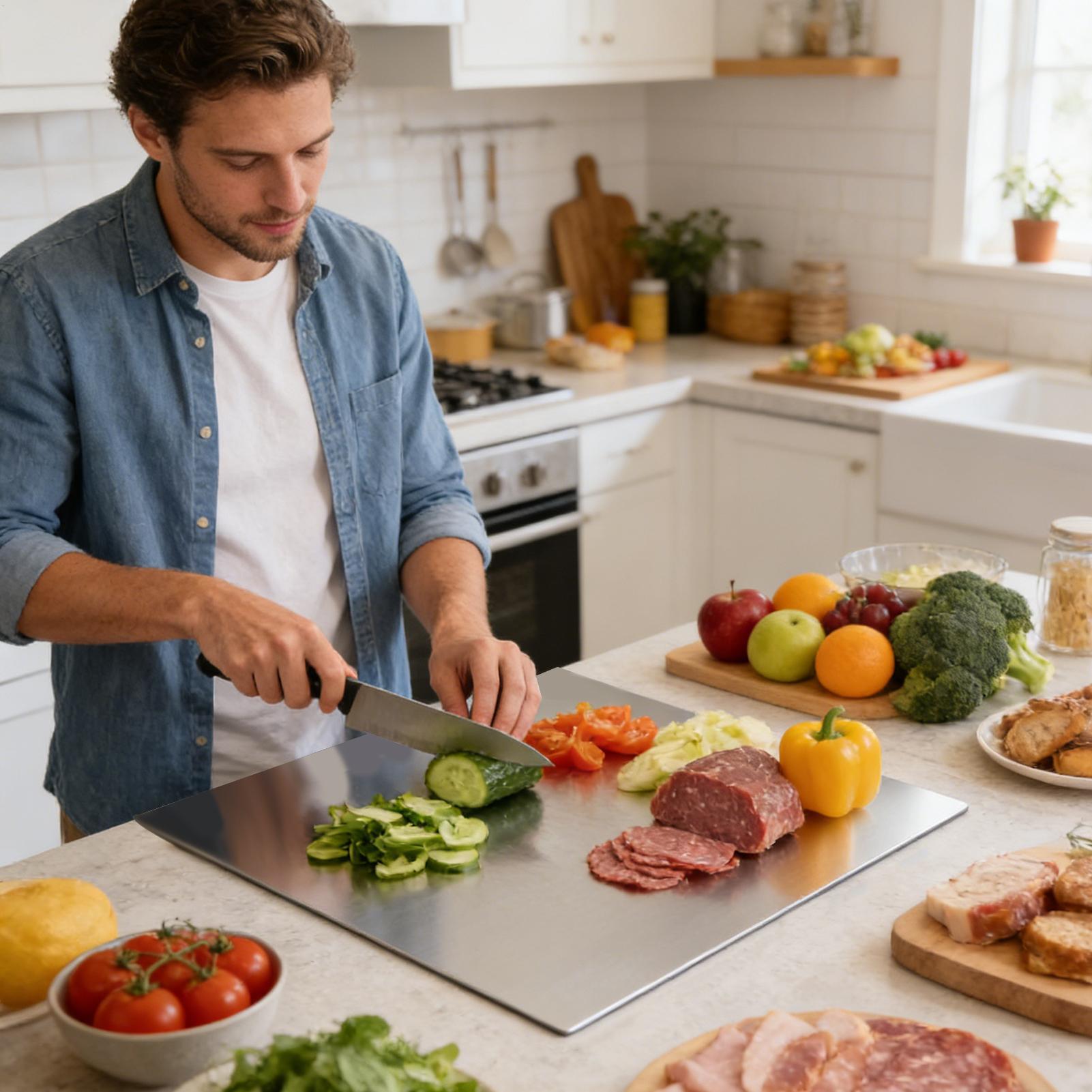 Roestvrijstalen snijplank met  - Meal Prep Cutting recensie en prijs