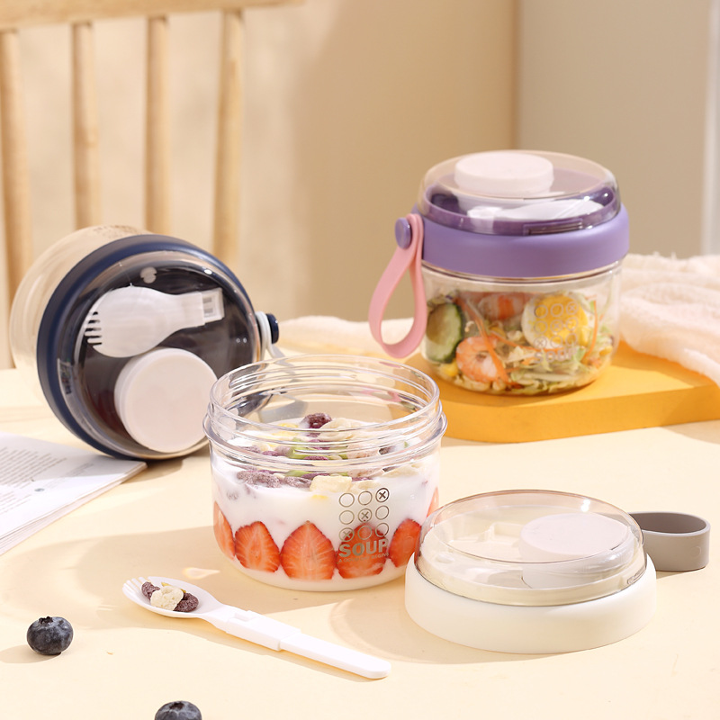 Saladebeker Dubbellaags haverm - Salad Container Jar recensie en prijs