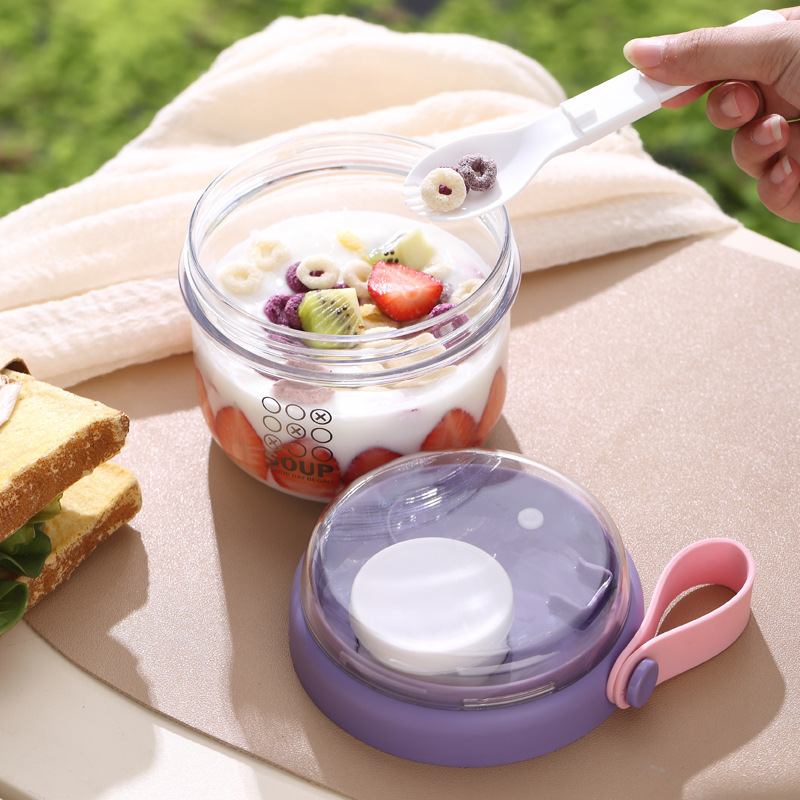 Saladebeker Dubbellaags haverm - Salad Container Jar recensie en prijs