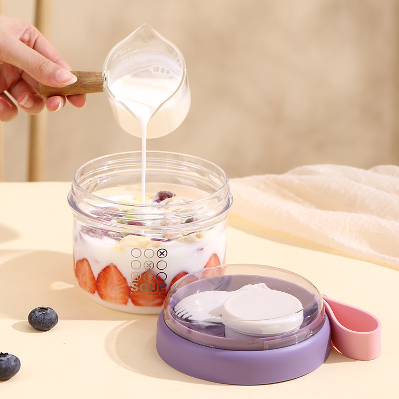 Saladebeker Dubbellaags haverm - Salad Container Jar recensie en prijs
