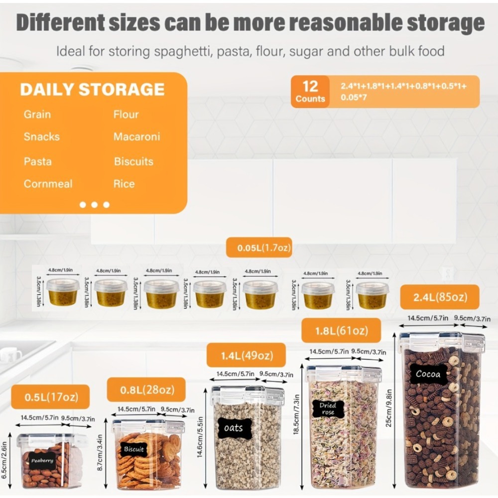 12-delige voedselbewaarcontain - Meal Prep Containers Xl recensie en prijs