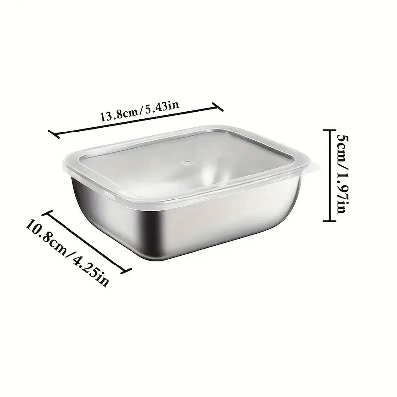 5-delige roestvrijstalen voeds - Meal Prep Containers Xl recensie en prijs