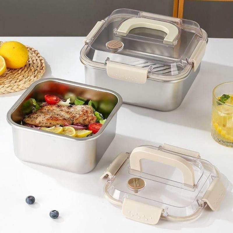 Draagbare roestvrijstalen voed - Salad Container Jar recensie en prijs
