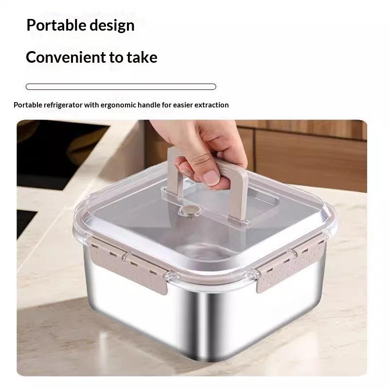 Draagbare roestvrijstalen voed - Salad Container Jar recensie en prijs