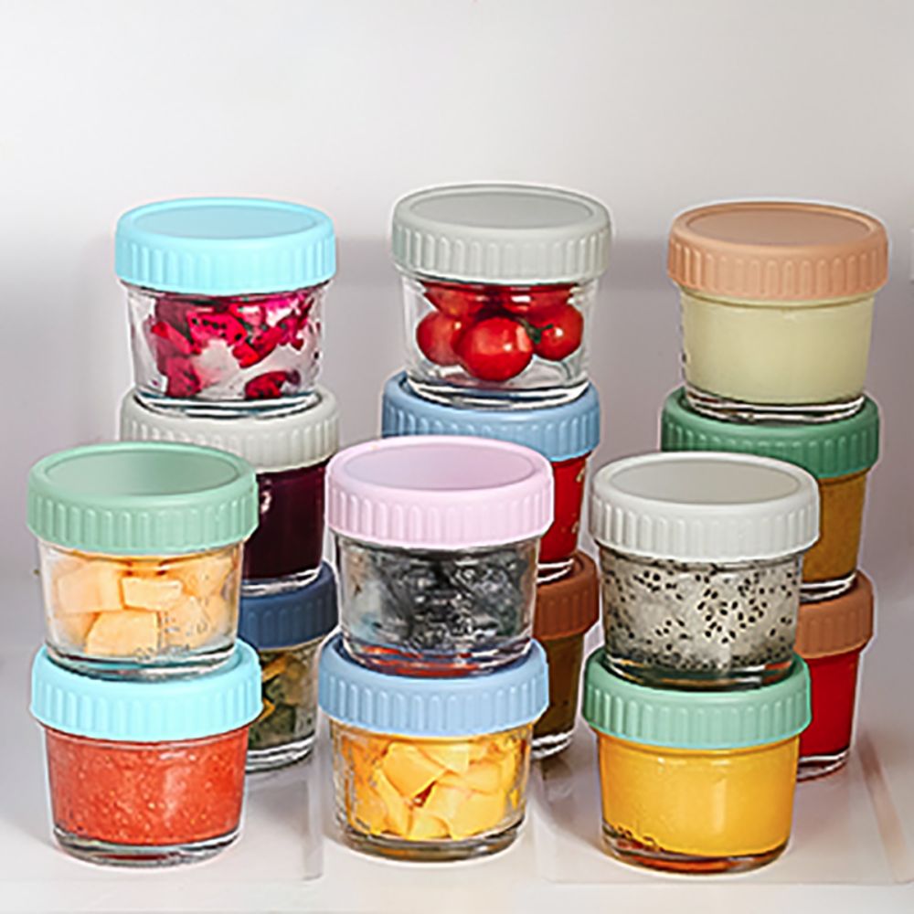 6 stuks glazen babyvoedingspot - Salad Container Jar recensie en prijs
