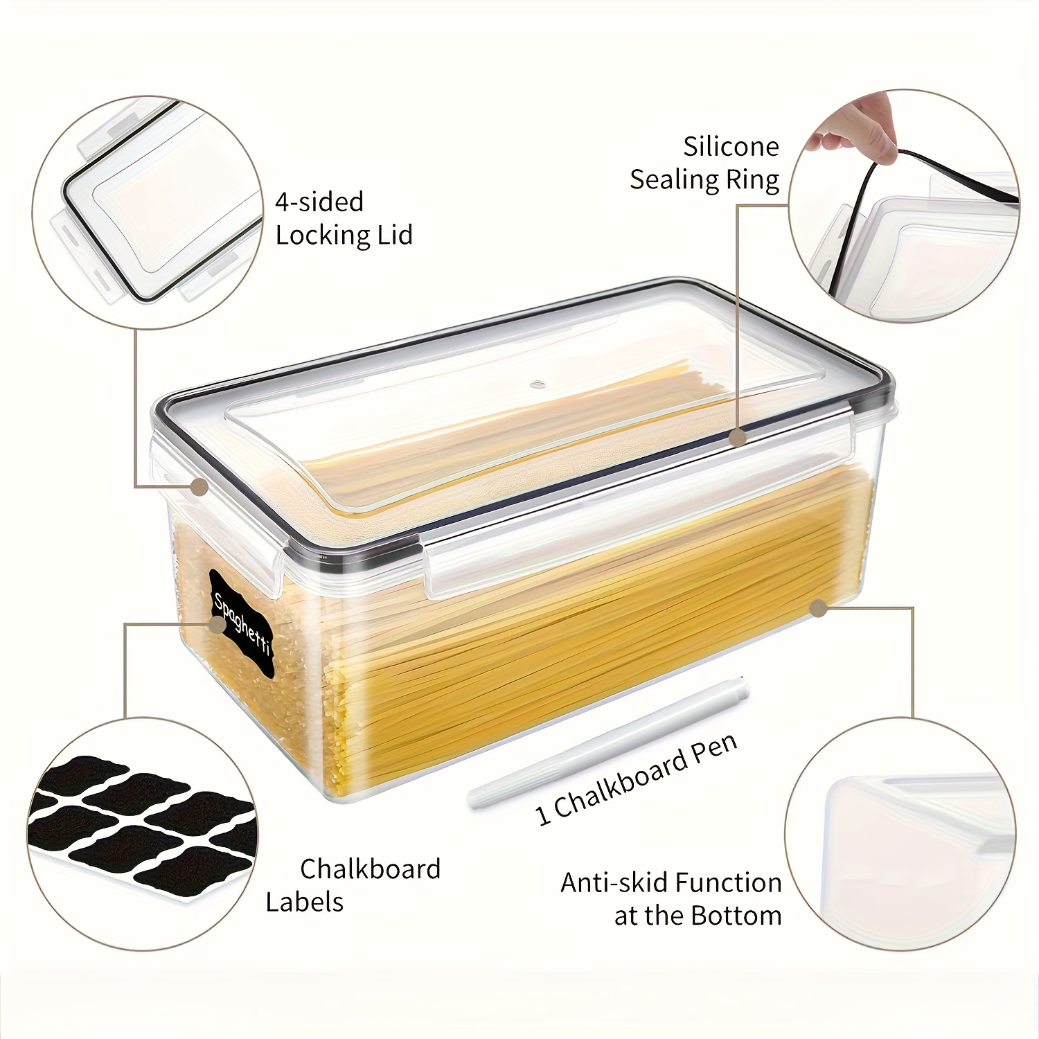 1/2/3/Sets Luchtdichte voedsel - Meal Prep Containers Xl recensie en prijs