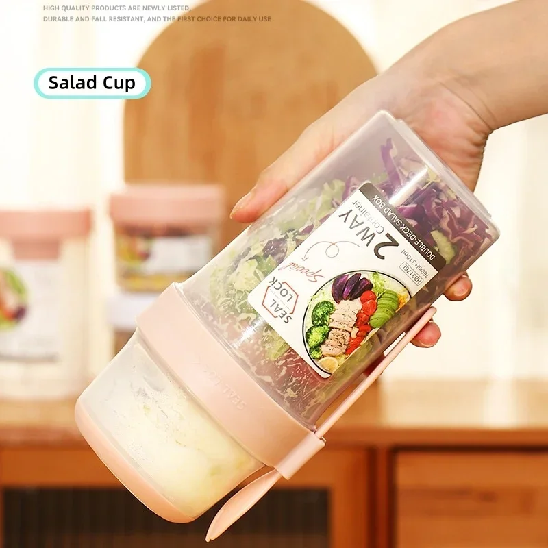 JUSTINLAU Draagbare Fitness Ge - Salad Container Jar recensie en prijs