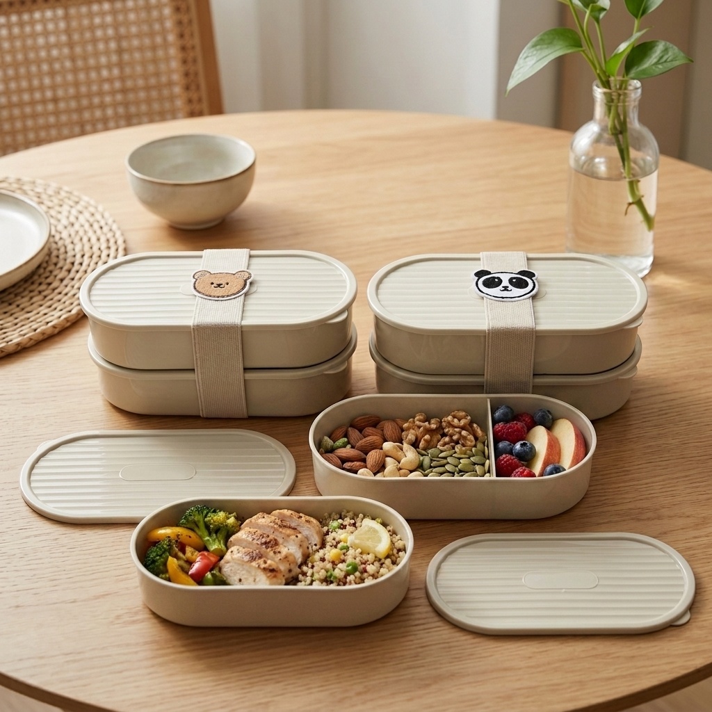 2 stks/set Cartoon Kids Bento  - Meal Prep Containers recensie en prijs