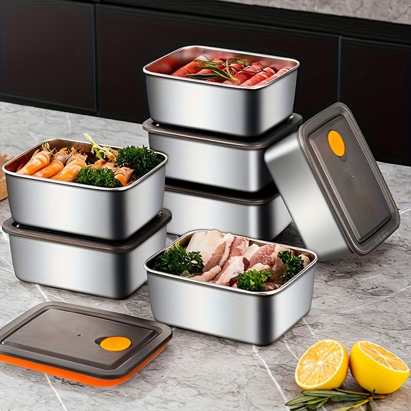 4-delige set roestvrijstalen v - Meal Prep Containers Xl recensie en prijs
