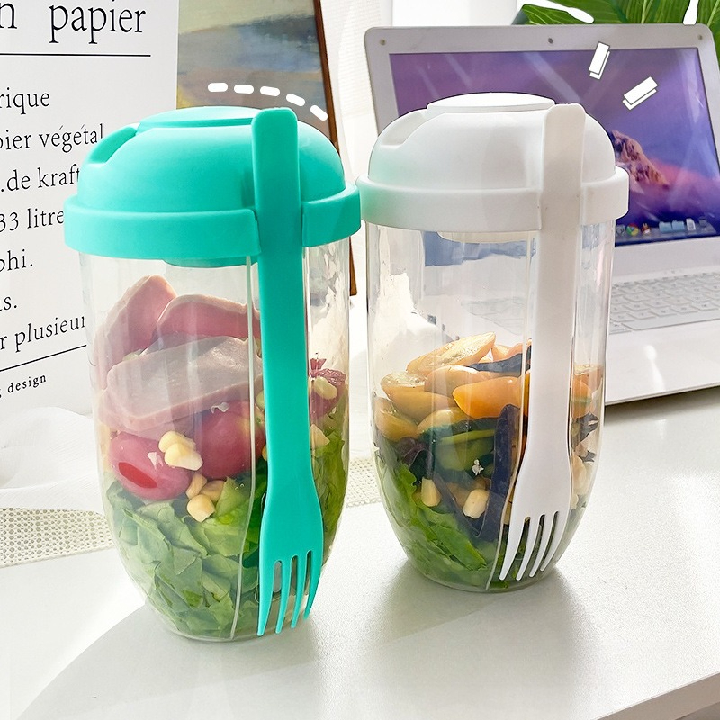 Draagbare saladekom met deksel - Meal Prep Containers recensie en prijs