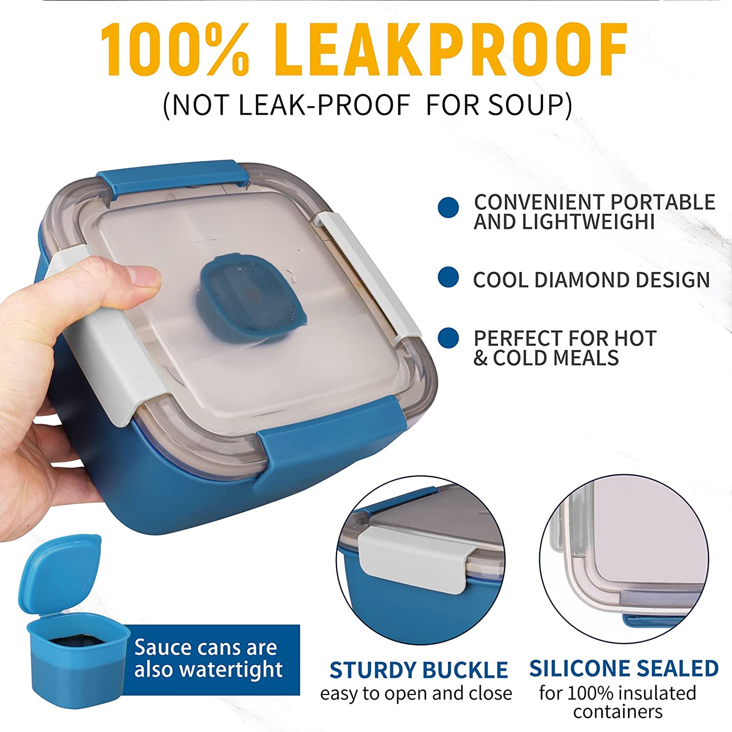1100 ml/1500 ml Draagbare Lunc - Salad Container Jar recensie en prijs
