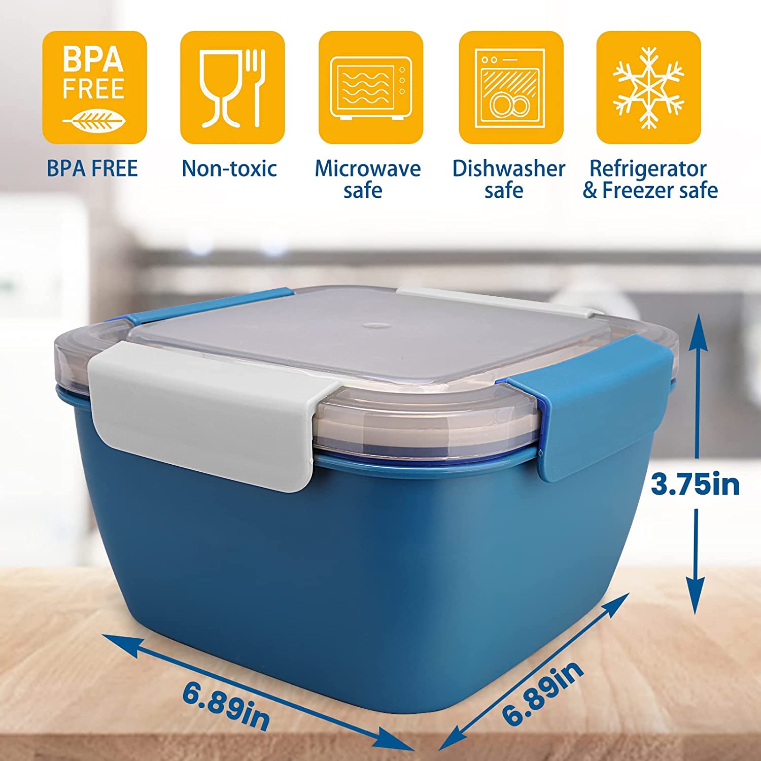 1100 ml/1500 ml Draagbare Lunc - Salad Container Jar recensie en prijs