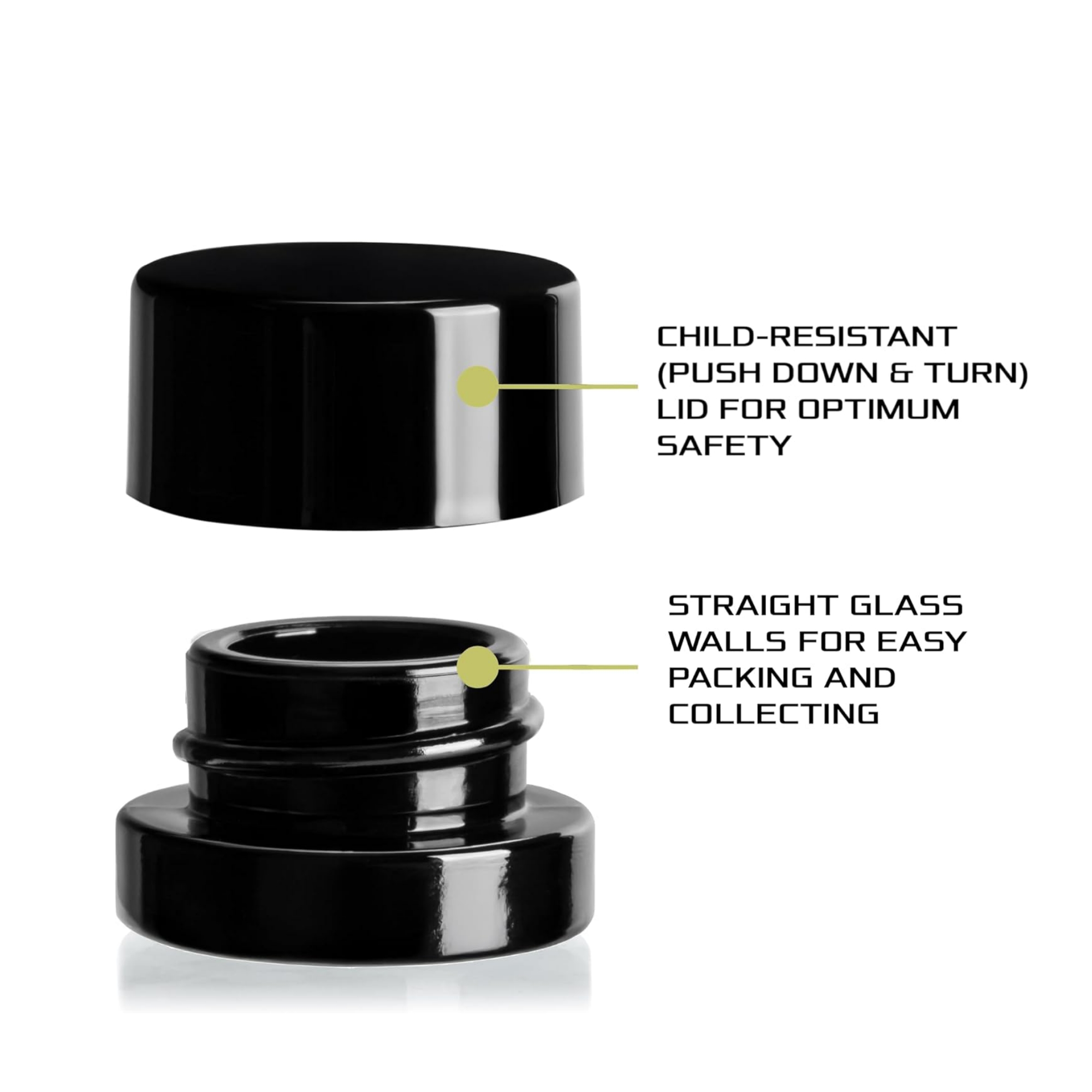 5 ml dikke zwarte glazen potte - Meal Prep Glass Containers recensie en prijs