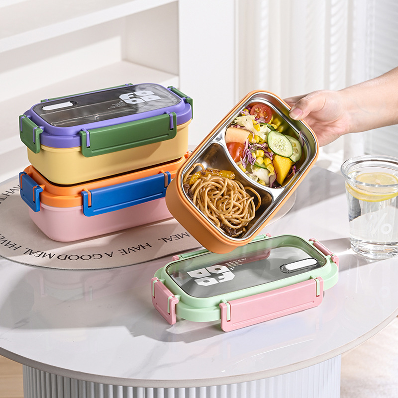 JUSTINLAU 2 Grid Bento Box Roe - Salad Container Jar recensie en prijs