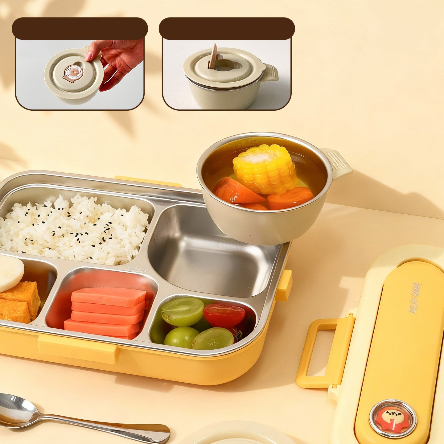 4/5-delige draagbare bentobox  - Meal Prep Containers recensie en prijs
