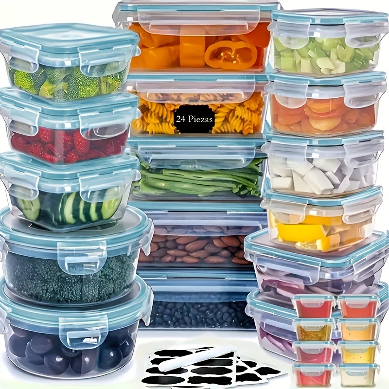 48-delige BPA-vrije voedselbew - Meal Prep Glass Containers recensie en prijs