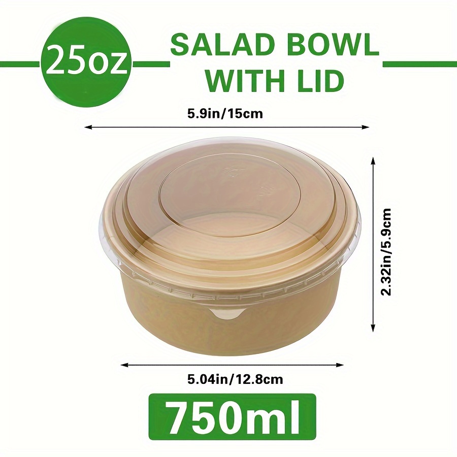 25Oz/750Ml 25/50 Pack Papieren - Meal Prep Containers recensie en prijs