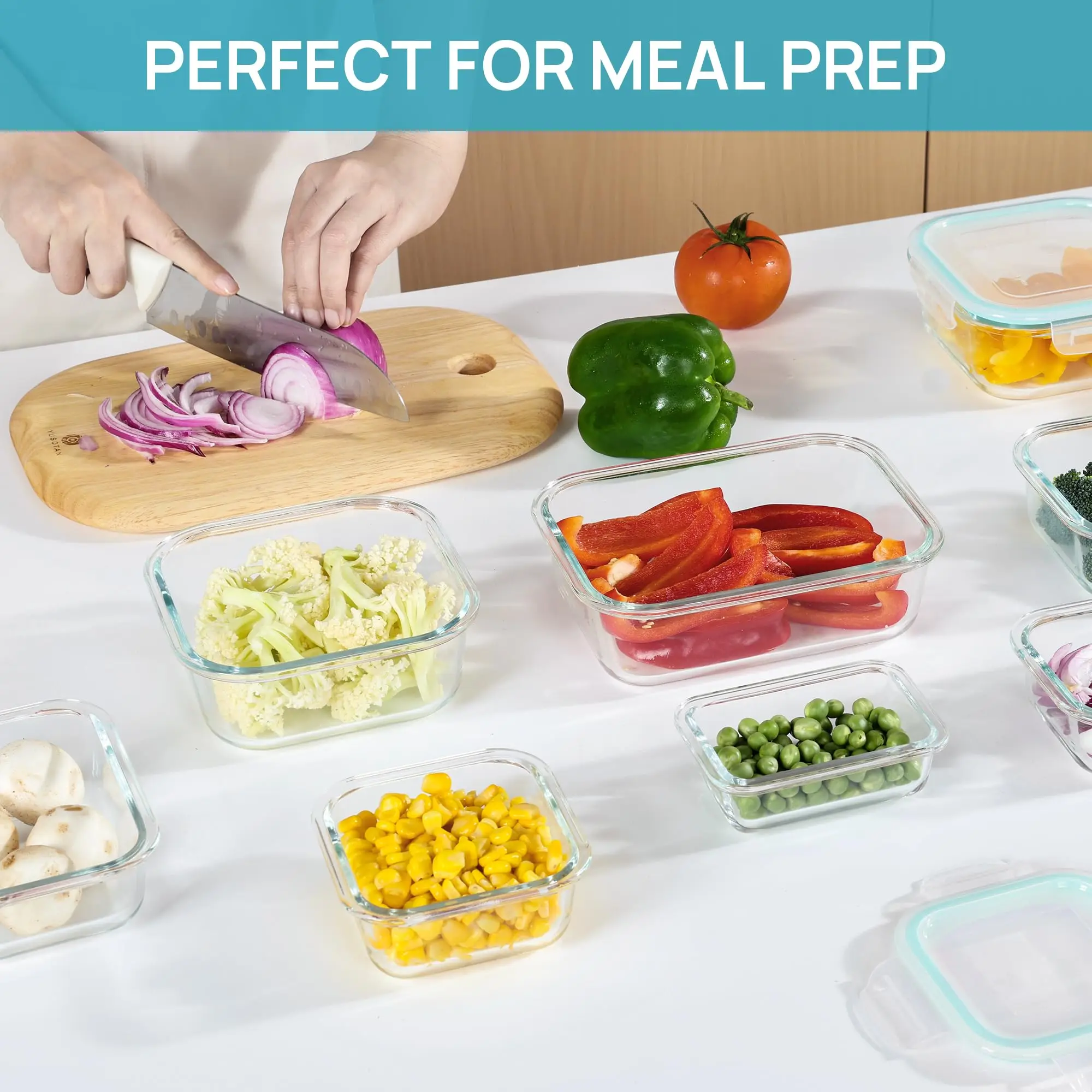 Glazen lunchbox Voedselopslagc - Meal Prep Glass Containers recensie en prijs