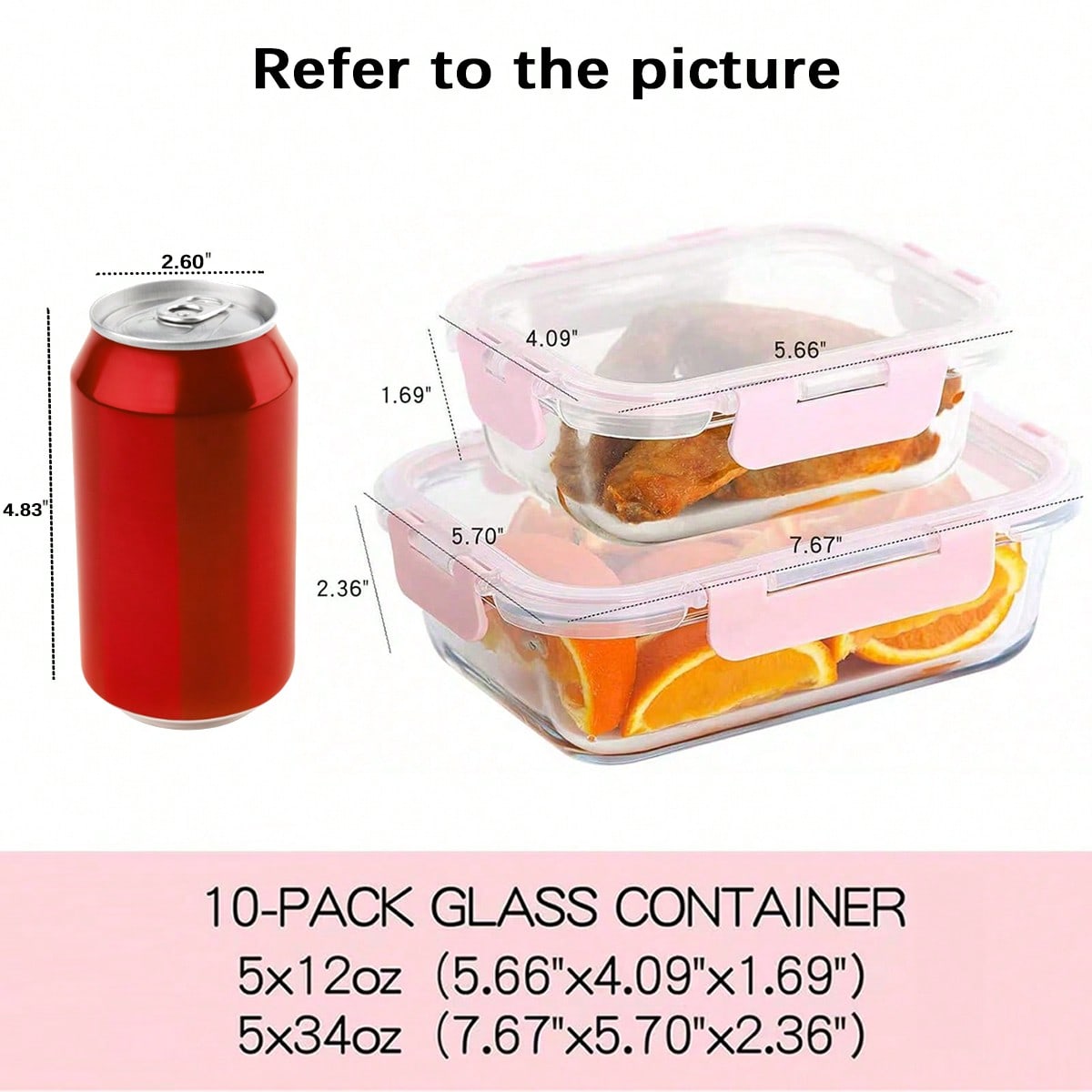 10-delige set glazen maaltijdv - Meal Prep Glass Containers recensie en prijs