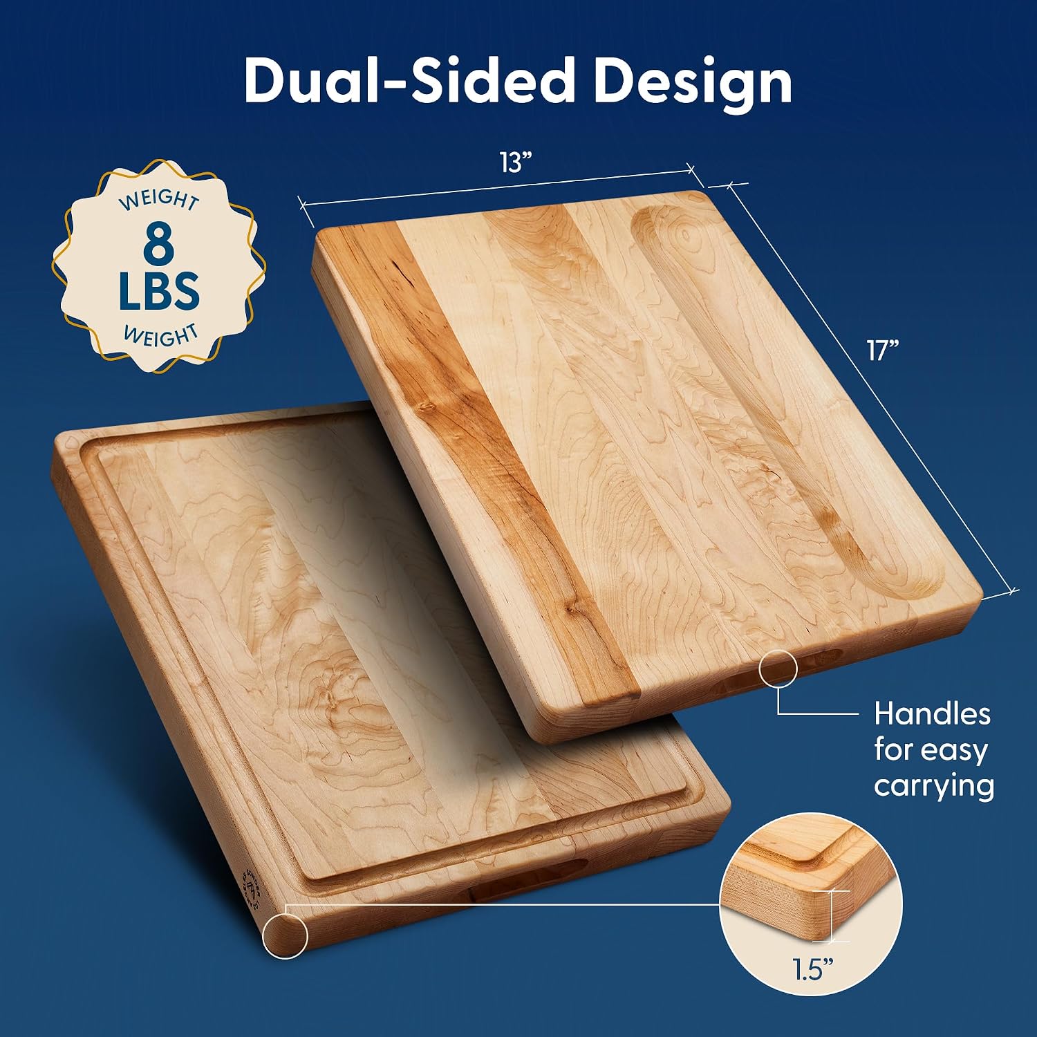 Houten snijplank van hard esdo - Meal Prep Cutting recensie en prijs